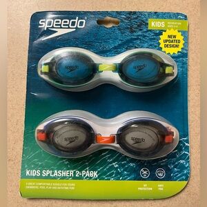 Speedo Kids Splasher Swim Goggles - 2 Pack - Ages 3 - 8